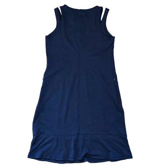 J Jill Fit Sleeveless Knit Sport Mini Dress Navy Size XS Athleisure Tenniscore - Picture 5 of 8